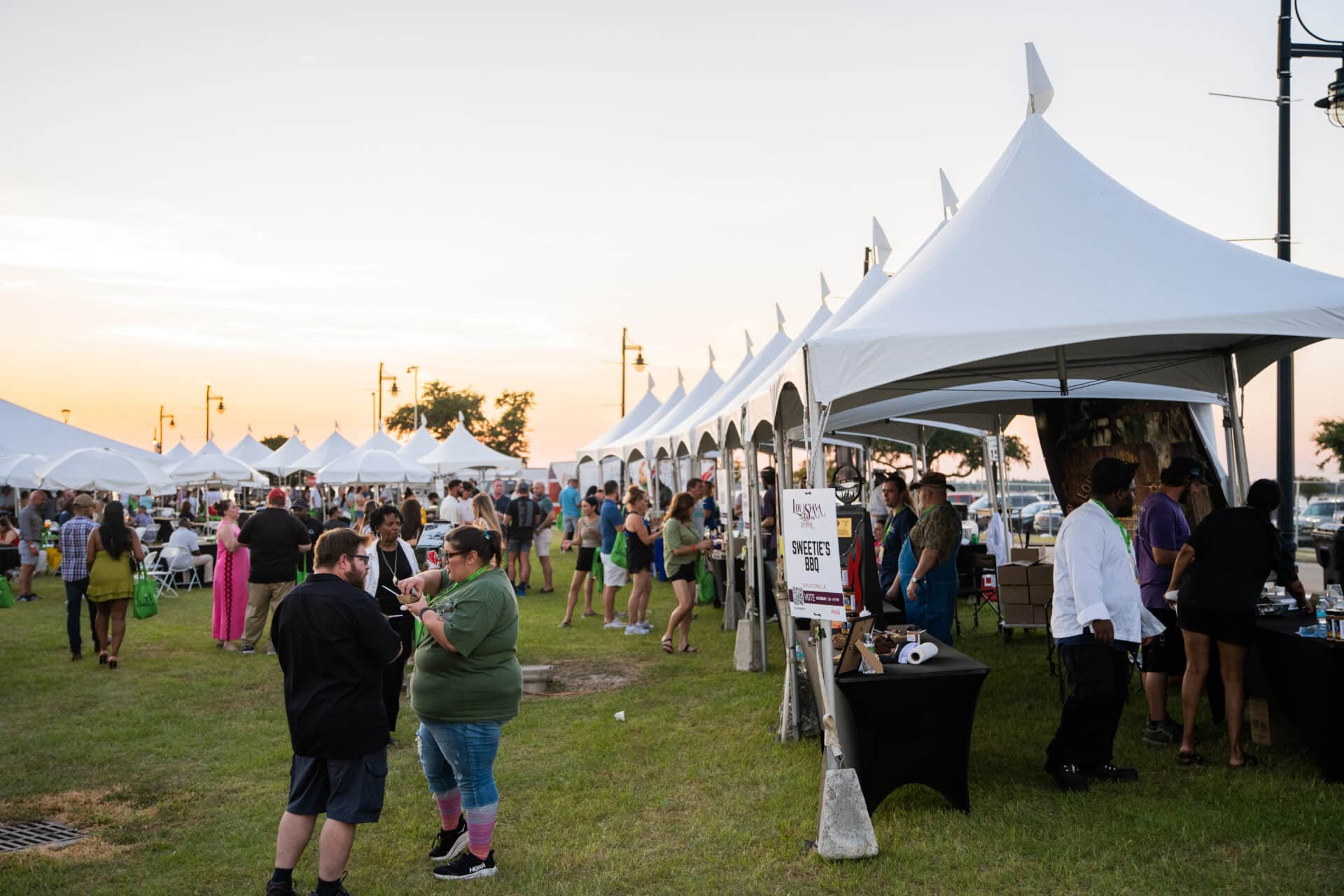 Outdoor view of the Louisiana Food and Wine Festival