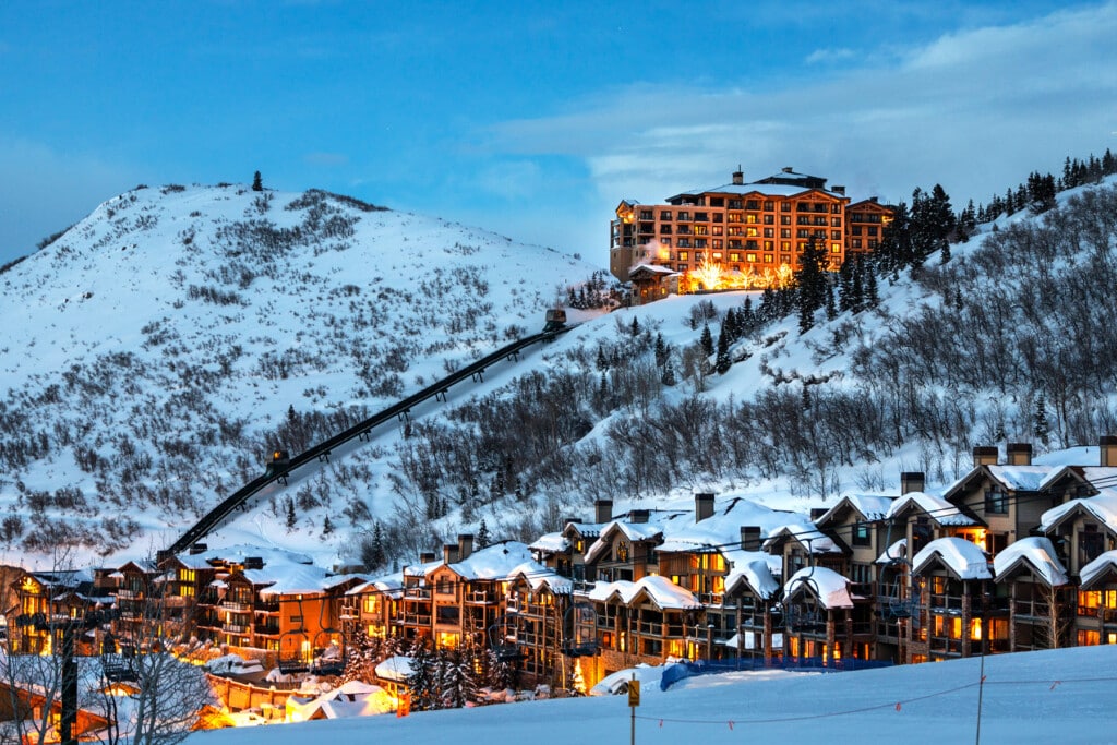 St Regis exterior Deer Valley in Park City Utah